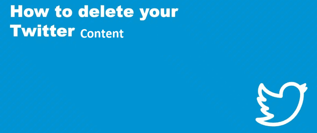 delete content from Twitter