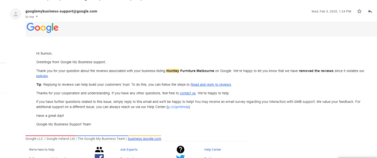 Google reviews removal Case Study